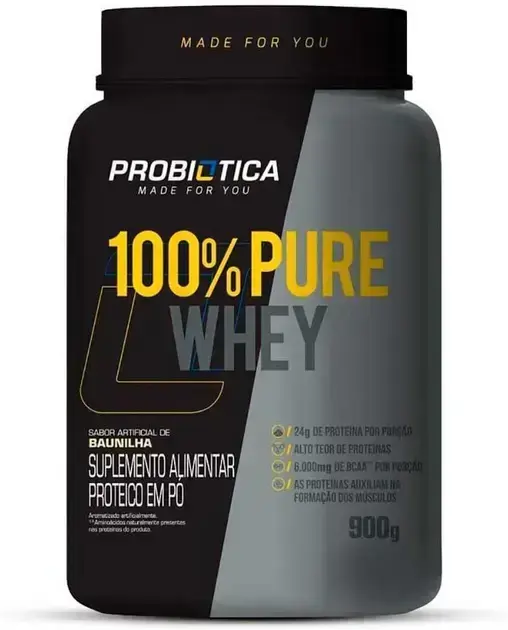 1. 100% Pure Whey Baunilha - Probiótica