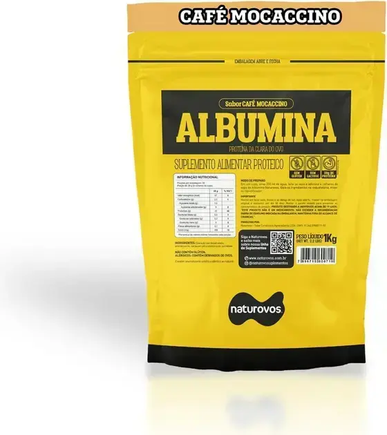 1. Albumina Sabor Mocaccino 1Kg - Naturovos