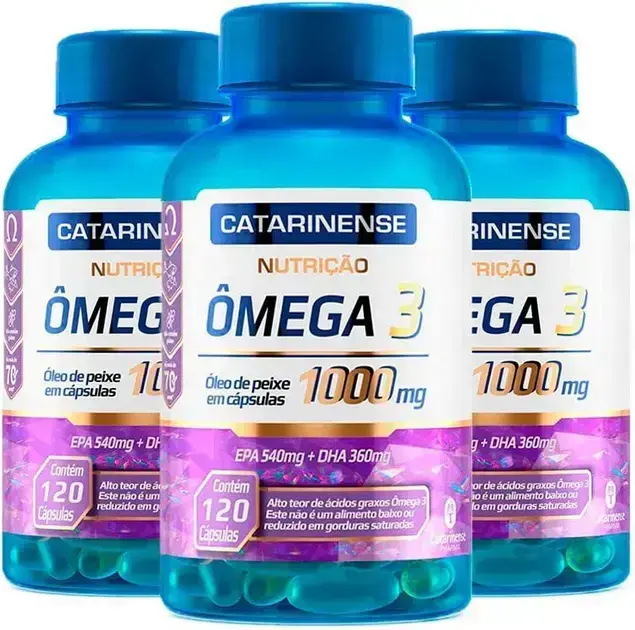 1. Ômega 3 120 Cápsulas - Catarinense