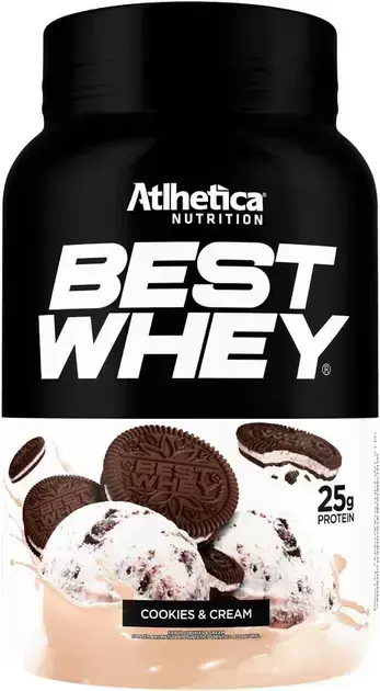 10. Best Whey Cookies & Cream 900G - Atlhetica Nutrition