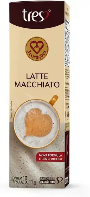 10. Cápsula Latte Macchiato TRES - 3 Corações