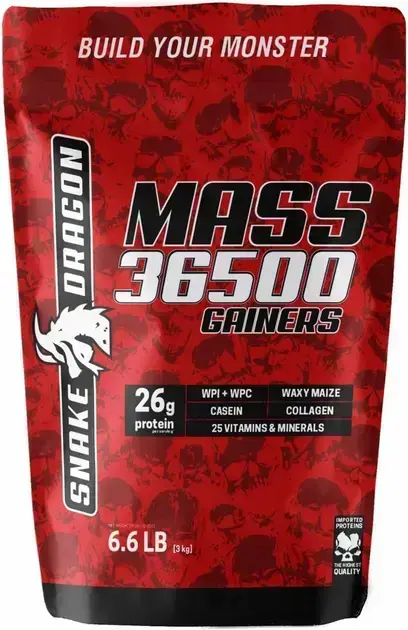 5. Hipercalórico Refil 3Kg Mass 36500 - Snake Dragon