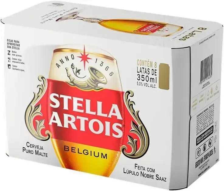 5. Pack Cerveja Stella Artois Sleek 350ml - KuPro