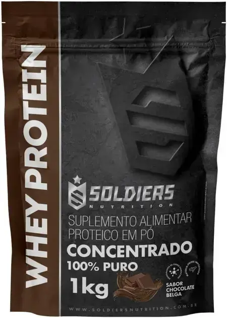 6. Whey Protein Concentrado 1Kg - Soldiers Nutrition