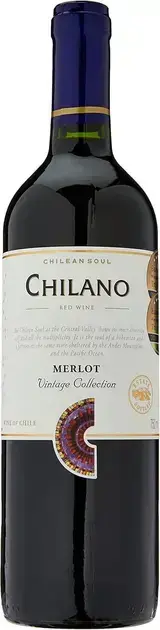 7. Vinho Chilano Tinto Merlot 750Ml - Chilano