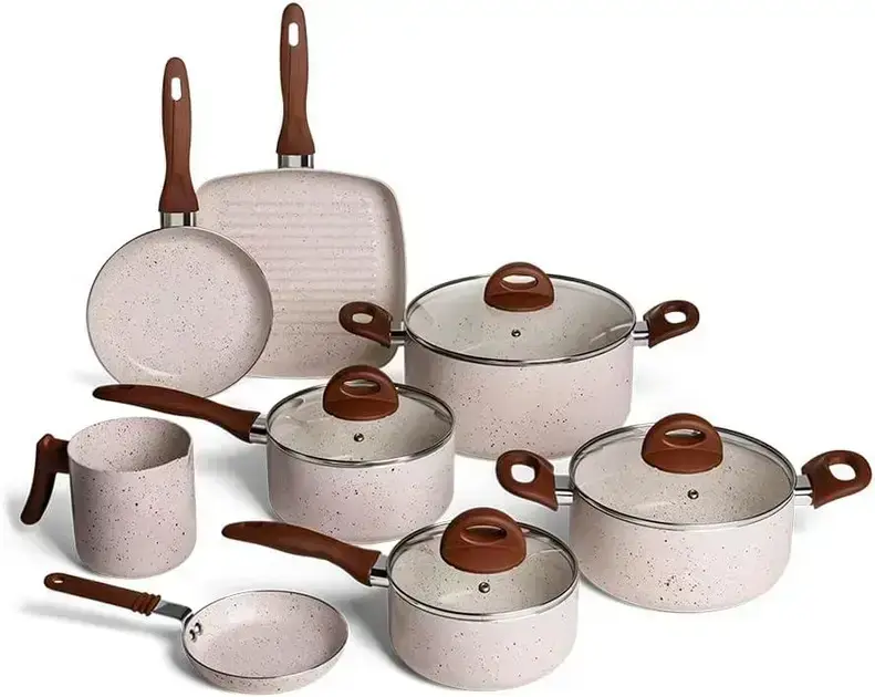 8. Jogo de Panelas 8 Peças Ceramic Life Smart Plus - Brinox