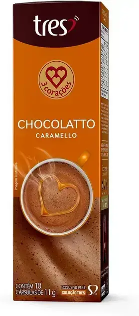 9. Cápsula Chocolatto Caramelo TRES - 3 Corações